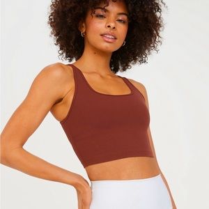 OFFLINE Ribbed Square Neck Longline Sports Bra